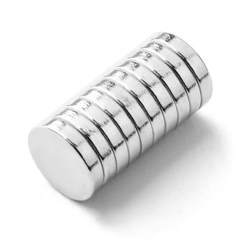 Magnet priemer 10mm, výška 2mm, 10ks