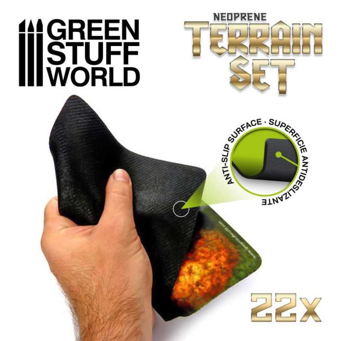 2D Neoprene Terrain set - 22 pieces