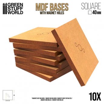 MDF Bases - Square 40mm