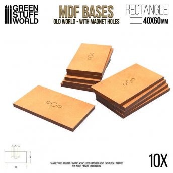 MDF Bases - Rectangle 40x60mm