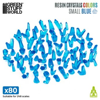 BLUE Resin Crystals - Small