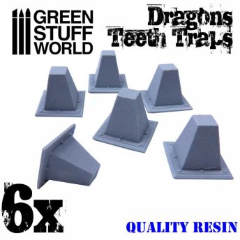 Resin Dragon Teeth Traps for Tanks