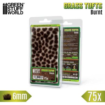 Static Grass Tufts 6 mm - Burnt Brown