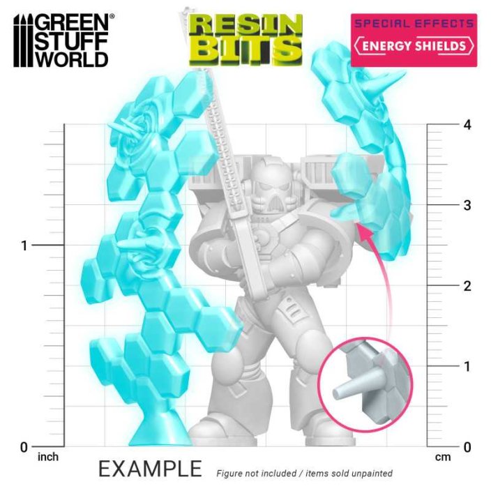 3D printed set - Energy Shields
