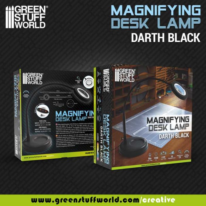 Magnifying desk lamp - Darth Black