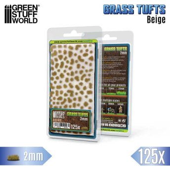 Static Grass Tufts 2 mm - Beige