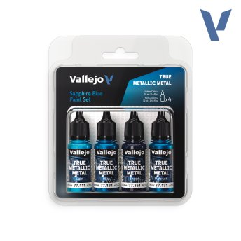 Sapphire Blue Paint Set