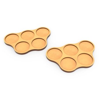 MDF Movement Trays 40mm x5 - Skirmish