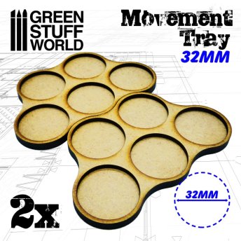 MDF Movement Trays - 32mm