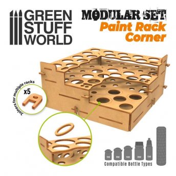 Modular Paint Rack - STRAIGHT CORNER