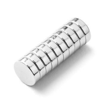 Magnet priemer 7mm, výška 2mm, 10ks