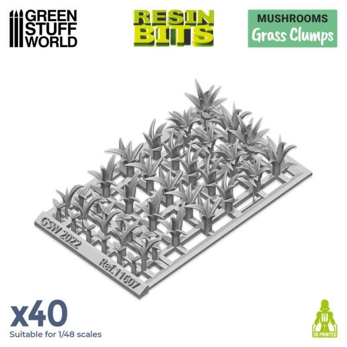 3D printed set - Grass Clumps