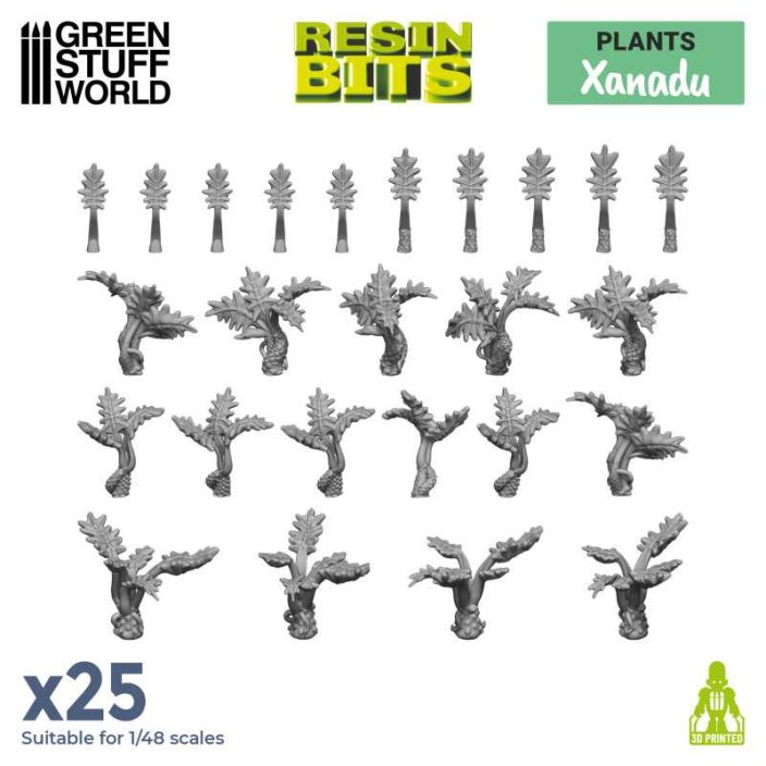 3D printed set - Xandau plants