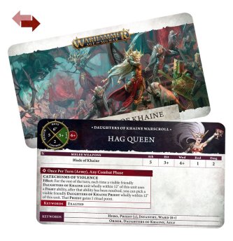 Warscroll Cards: Daughters of Khaine (English)