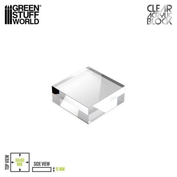 Acrylic Display Block 60x60x15mm