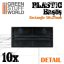 Plastic Rectangular Bases 25x50mm