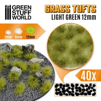 Trsy trávy - 12mm - Light Green