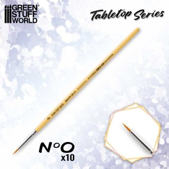 TABLETOP SERIES Synthetic Brush Set 0 (Pack of 10)