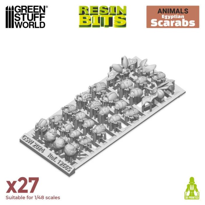 3D printed set - Egyptian Scarabs