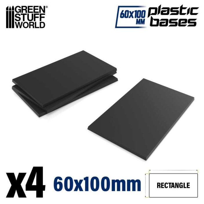 Plastic Bases - Rectangle 100x60mm