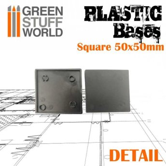 Plastic Square Bases 50mm