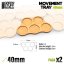 MDF Movement Trays 40mm x5 - Skirmish
