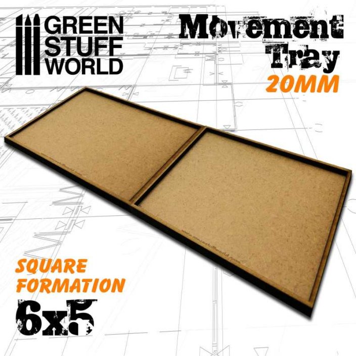 MDF Movement Trays 20mm 6x5