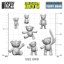 Teddy Bear Resin Set 1:48-1:35