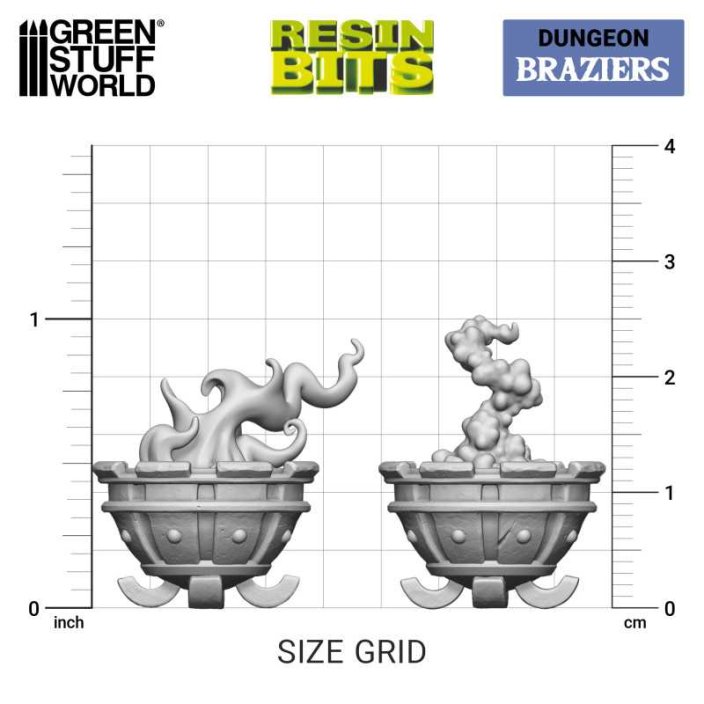 3D printed set - Braziers