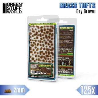 Static Grass Tufts 2 mm - Dry Green