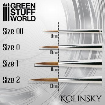 Kolinsky Brush SILVER - Size 0