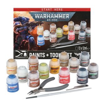 Warhammer 40,000: Paint + Tools set