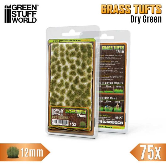 Static Grass Tufts 12 mm - Light Green