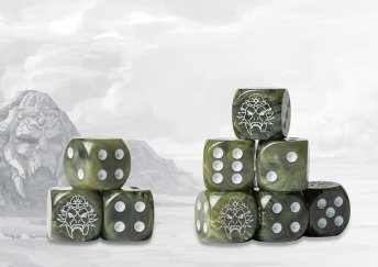 Nords Logo on Blue Marbled Dice- 24 per pack