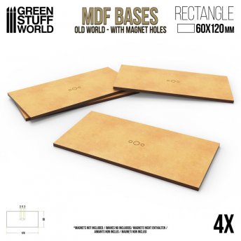 MDF Bases - Rectangle 60x120mm