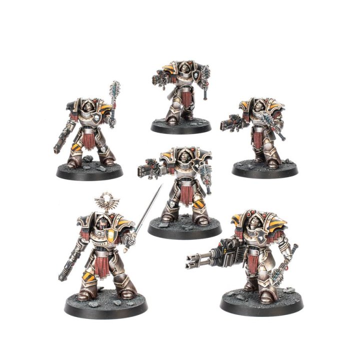 Cataphractii Terminators with Volkite Chargers and Power Mauls