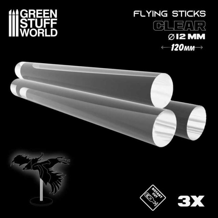 Acrylic Rods - Round 12 mm CLEAR