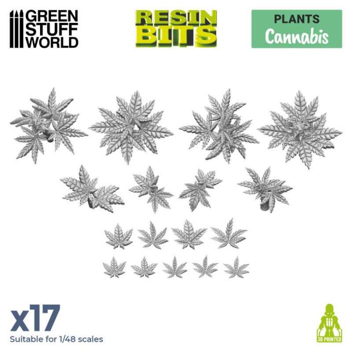 3D printed set - Cannabis