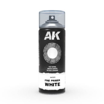 Primer - Fine Primer White - Spray 400ml (Includes 2 nozzles)