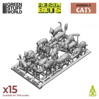 3D printed set - Cats