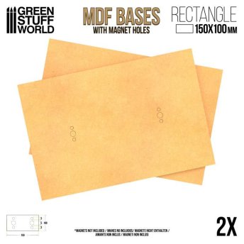 MDF Bases - Rectangular 100x150mm