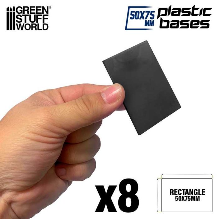 Plastic Rectangular Bases 50x75mm