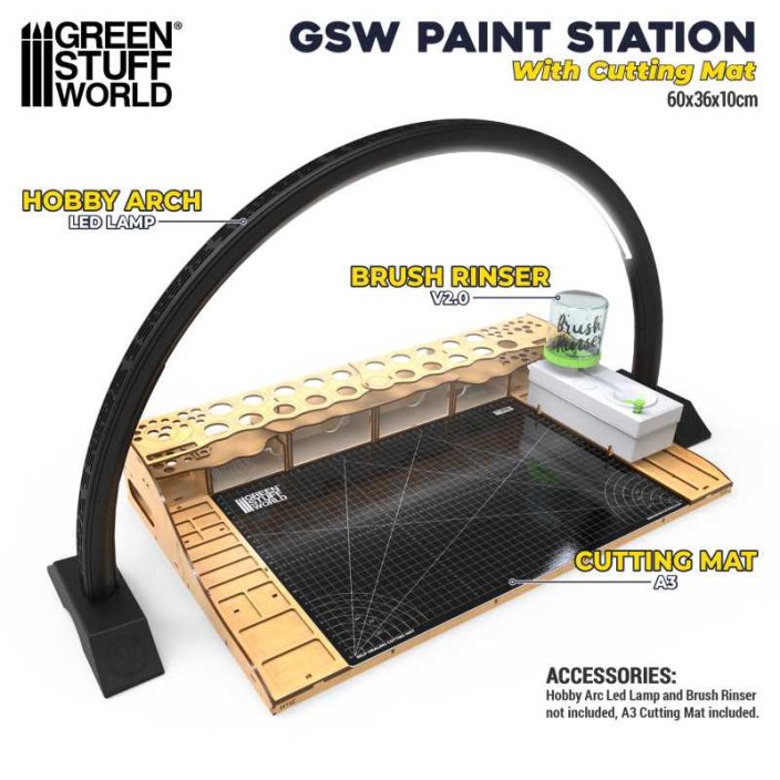 Paint Station with Cutting Mat