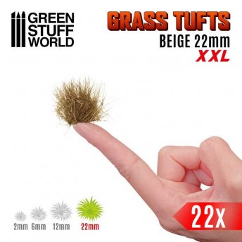 Trsy trávy XXL - 22mm - Beige