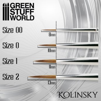 Kolinsky Brush SILVER - Size 00