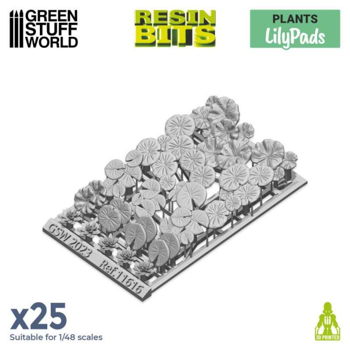 3D printed set - Lily Pads plants