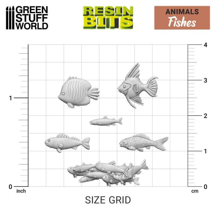 3D printed set - Fish Collection