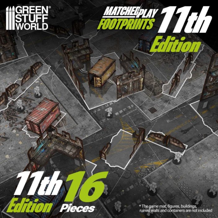 11th Edition Glasspack Footprints Wh40k compatible