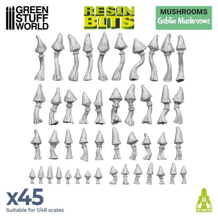 3D printed set - Goblin Mushrooms