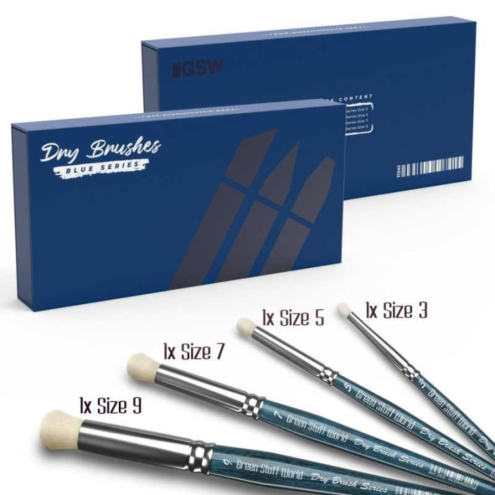 Premium Dry Brush Set - BLUE Series